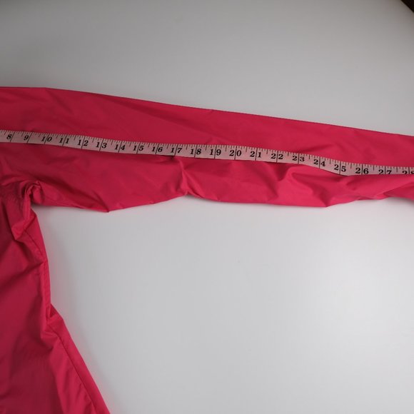 Columbia Women's M Lightweight Full Zip Hooded Nylon Windbreaker Jacked Pink - Picture 10 of 12